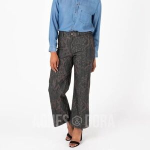 NWT Agnes & Dora Snake Skin Wide Leg Pants Size XXXL